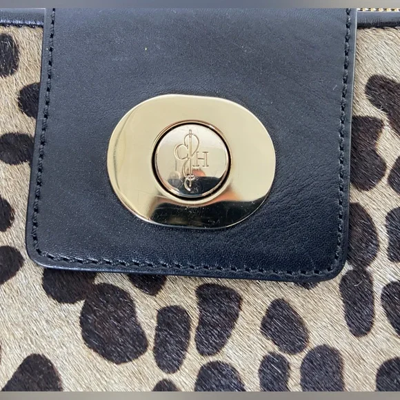 Cole Hann leopard and blackberry clutch - Picture 3 of 3